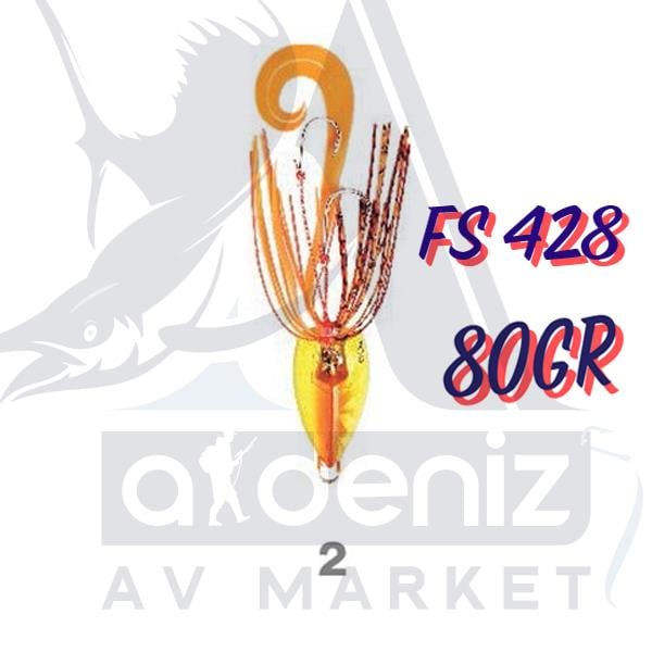 Hayabusa Kick Rubber 80gr FS 428 Tai Montajlı Set Jig Yem #2HAYABUSA