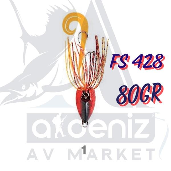 Hayabusa Kick Rubber 80gr FS 428 Tai Montajlı Set Jig Yem #1HAYABUSA