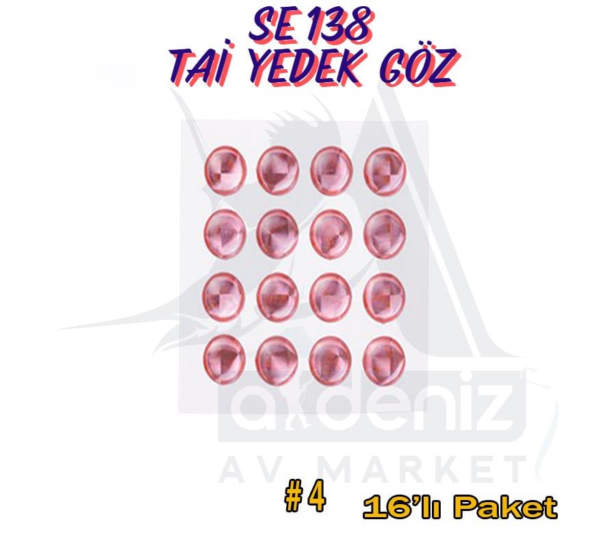 Hayabusa SE 138 Tai Rubber Free Slide 5mm Yedek Göz 16'lı Paket #4HAYABUSA
