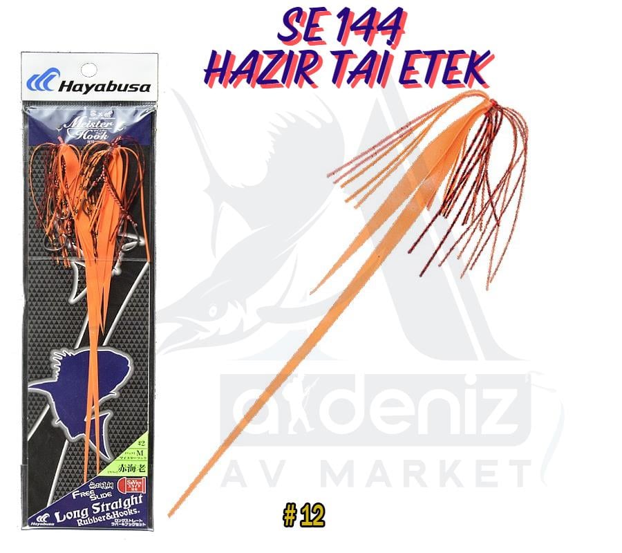 Hayabusa SE 144 Tai Rubber Free Slide Yedek Etekli Assist İğneli Montajlı Set #12HAYABUSA