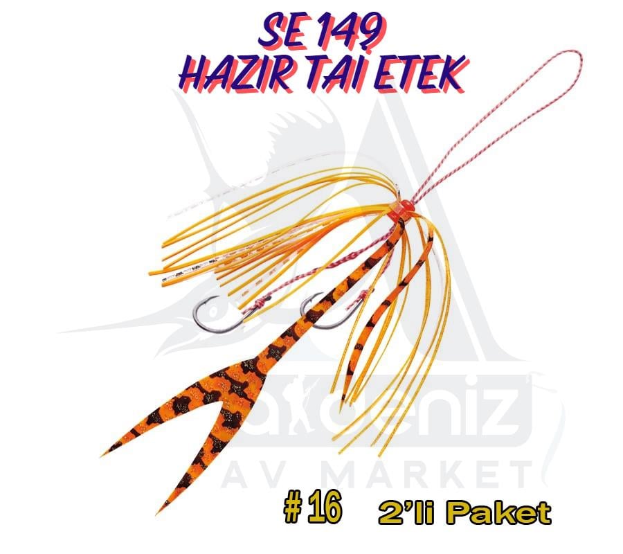 Hayabusa SE 149 Tai Rubber Free Slide Yedek Etekli Assist İğne Montajlı Set #16HAYABUSA