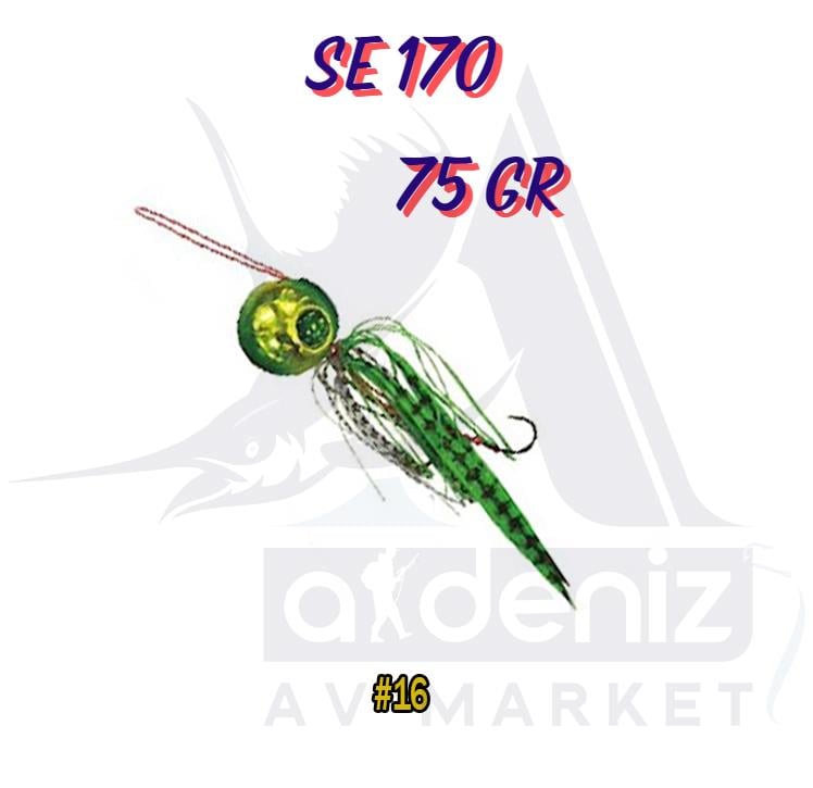 Hayabusa SE 170 Free Slide VS 75grTai Rubber Montajlı Set Jig Yem #16HAYABUSA