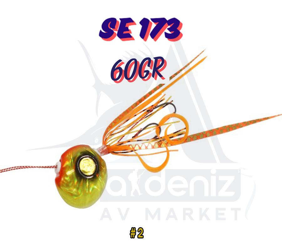 Hayabusa SE 173 Tai Rubber Free Slide VS Montajlı Set 60gr Jig Suni yem #2HAYABUSA