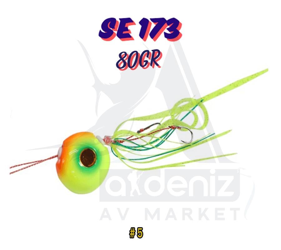 Hayabusa SE 173 Tai Rubber Free Slide VS Montajlı Set 80gr Jig Suni yem #5HAYABUSA