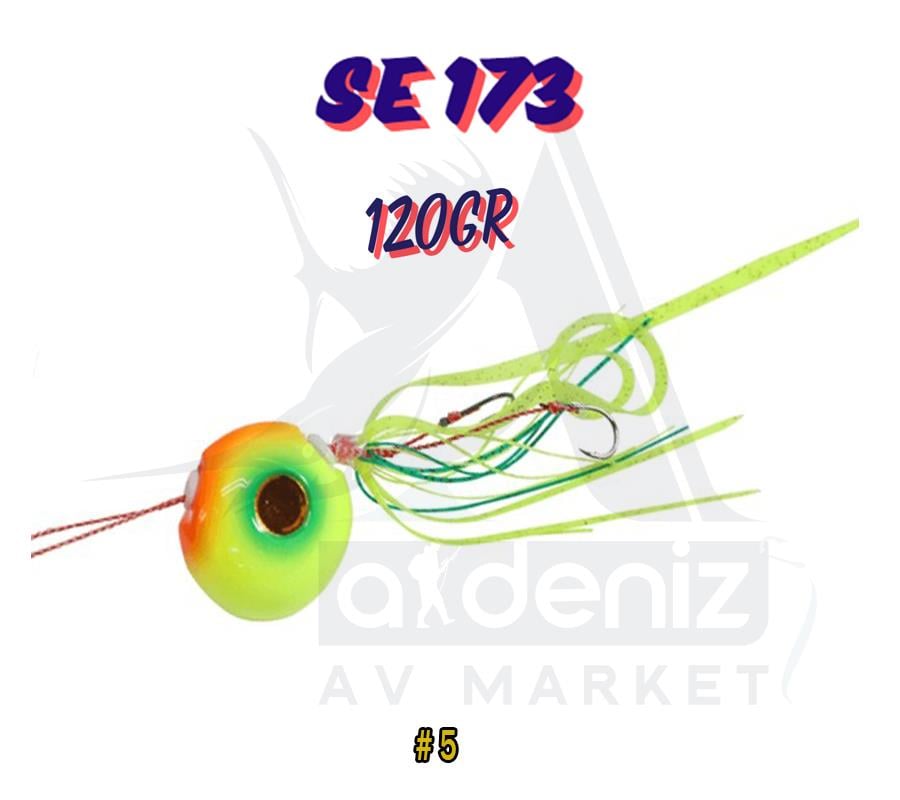 Hayabusa SE 173 Tai Rubber Free Slide VS Montajlı Set 120gr Jig Suni yem #5HAYABUSA
