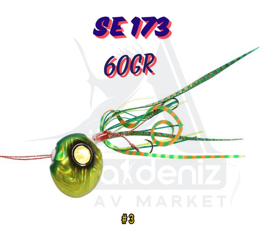 Hayabusa SE 173 Tai Rubber Free Slide VS Montajlı Set 60gr Jig Suni yem #3HAYABUSA