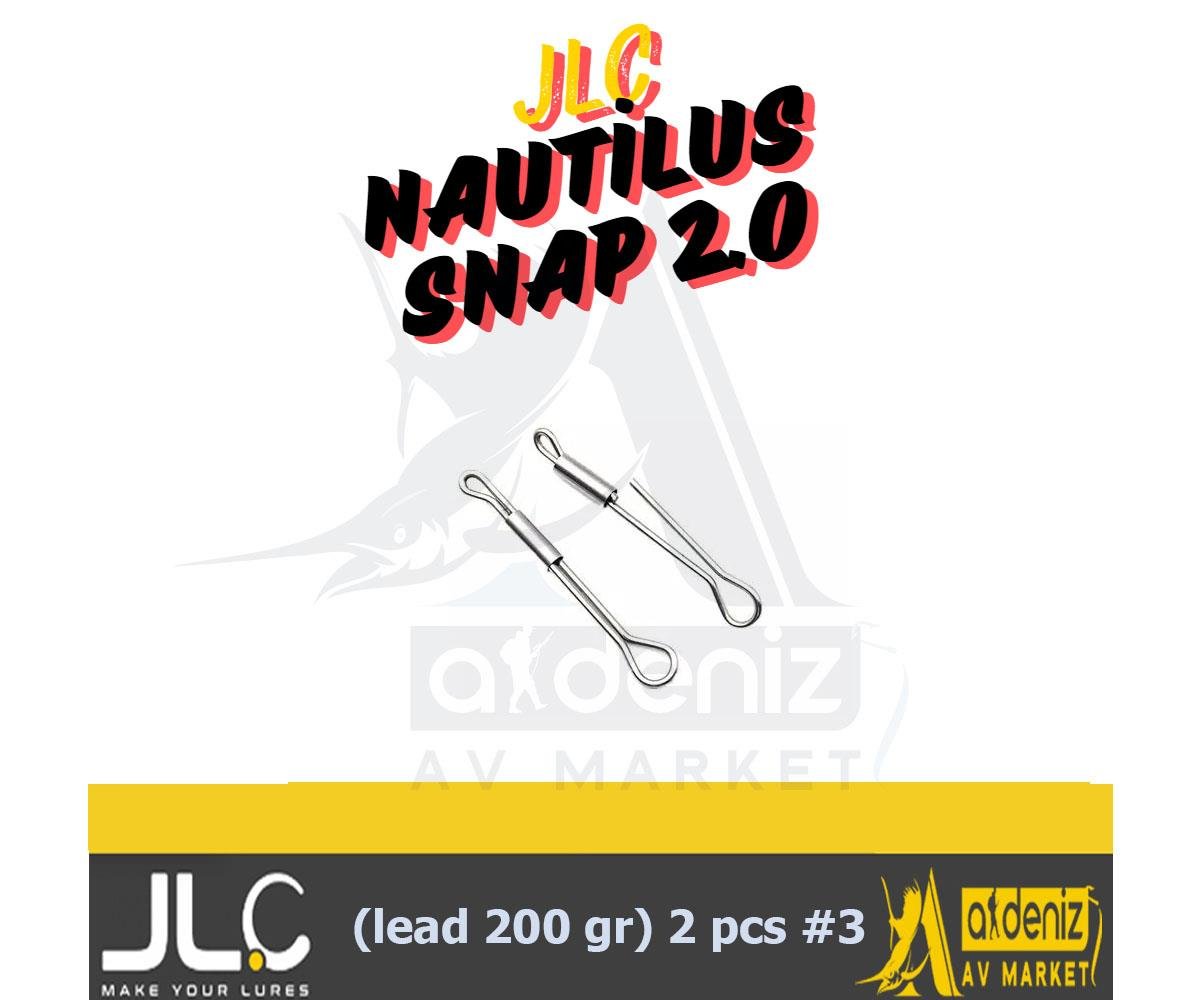 JLC Inox NAUTİLUS Snap 2.0 (lead 200 gr) 2 pcs #3JLC JİGGİNG A LA CARTA