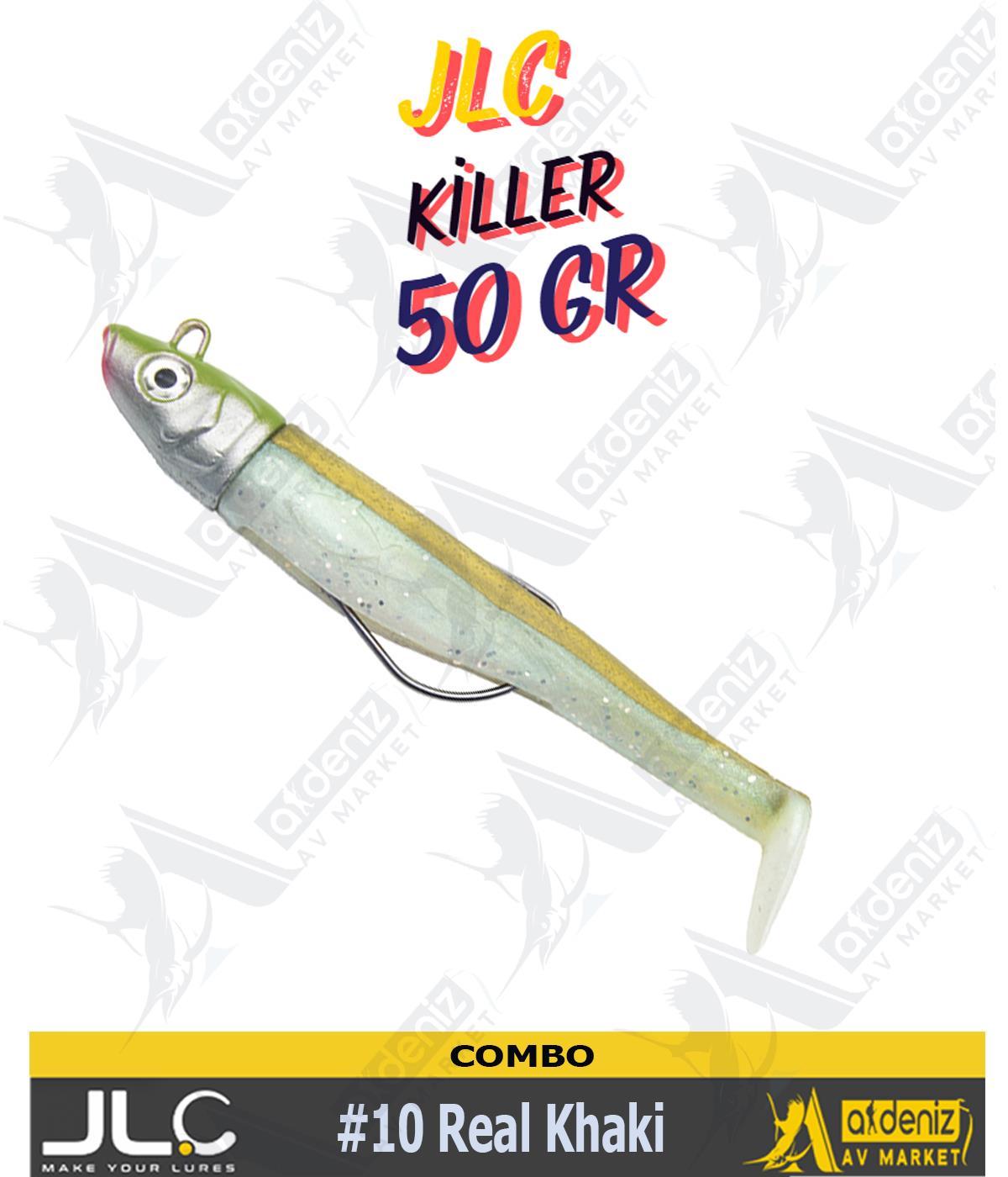 JLC Jigging A La Carta Killer Combo Silikon Balık 105 mm 50 gr Real Khaki#10JLC JİGGİNG A LA CARTA