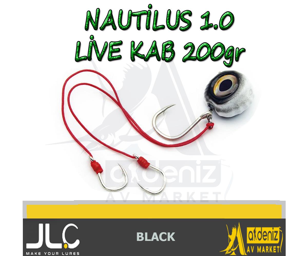 JLC Jigging A La Carta NAUTILUS 1.0 Live Kab 200 Gr #5 BLACKJLC JİGGİNG A LA CARTA