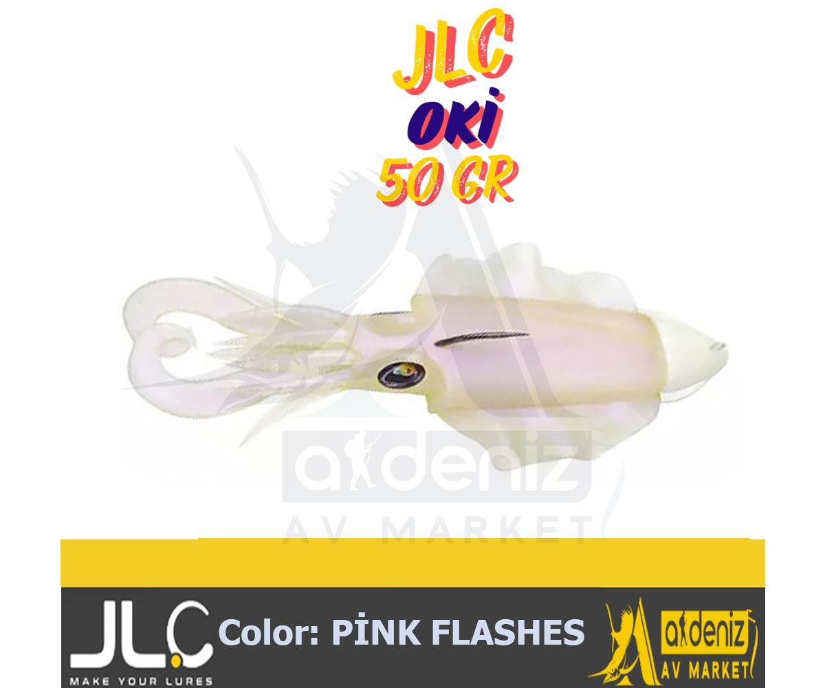 JLC Jigging A La Carta OKİ 50 Gr #2 Pink Flashes beyaz renk Combo Silikon Sübye Yem