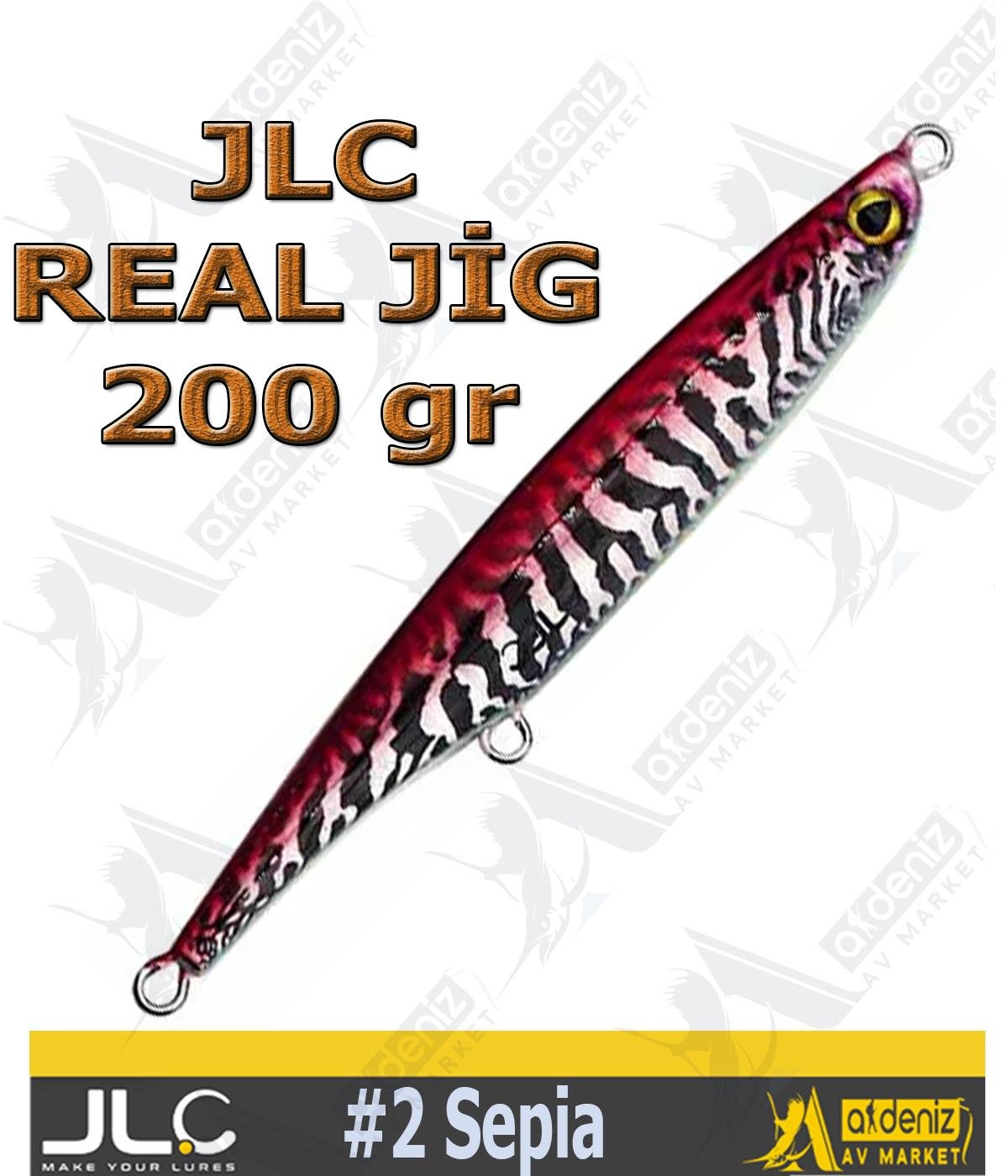 JLC Jigging A La Carta Real Jig 200gr #2 SEPİAJLC JİGGİNG A LA CARTA