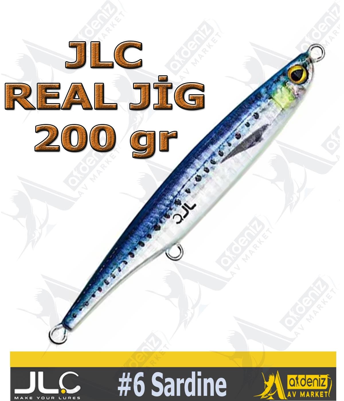 JLC Jigging A La Carta Real Jig 200gr #6 SARDİNAJLC JİGGİNG A LA CARTA