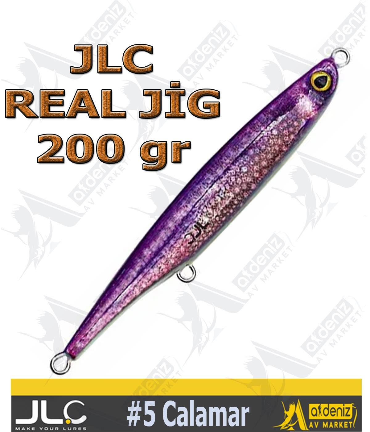 JLC Jigging A La Carta Real Jig 200gr #5 CALAMARJLC JİGGİNG A LA CARTA
