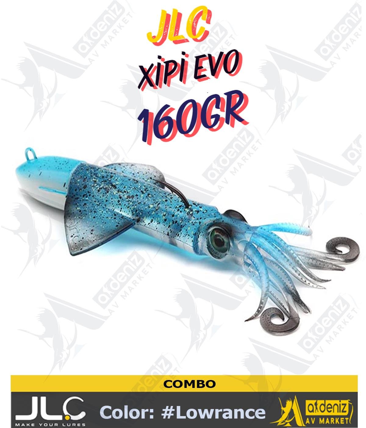 JLC Jigging A La Carta Xipi Evo 160 Gr Combo Silikon Kalamar #Blue Glow Vinyl Limited Edition LowranceJLC JİGGİNG A LA CARTA