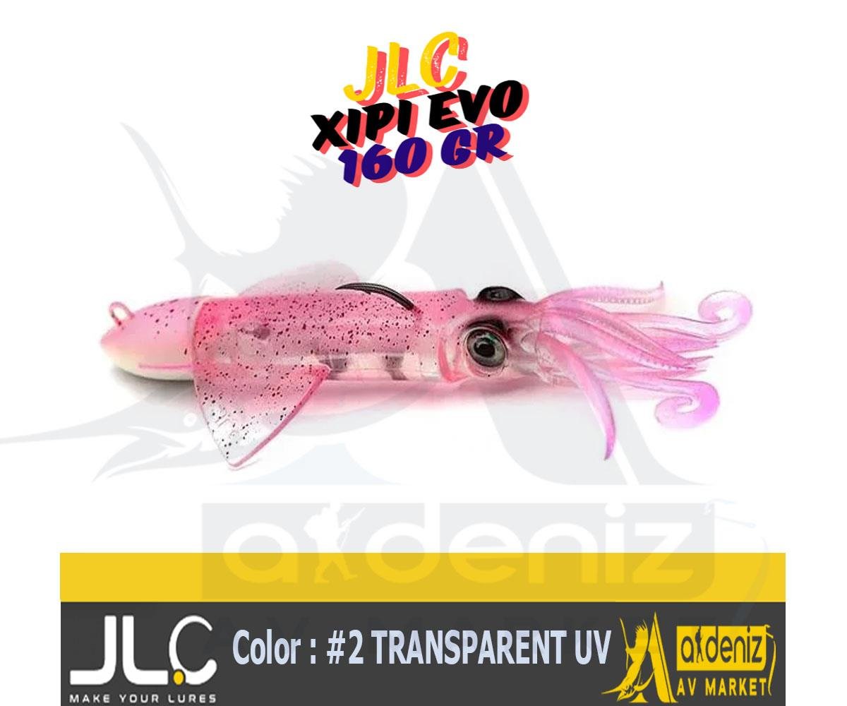 JLC Jigging A La Carta XIPI EVO 160 Gr #2 TRANSPARENT UV Combo Silikon Kalamar YemJLC JİGGİNG A LA CARTA