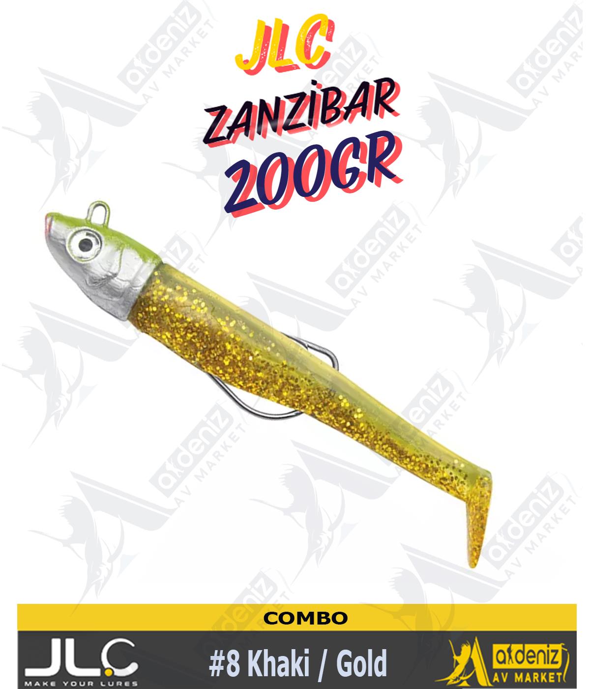 JLC Jigging A La Carta Zanzibar Combo Silikon Balık 150 mm 200 gr #8 Khaki GoldJLC JİGGİNG A LA CARTA