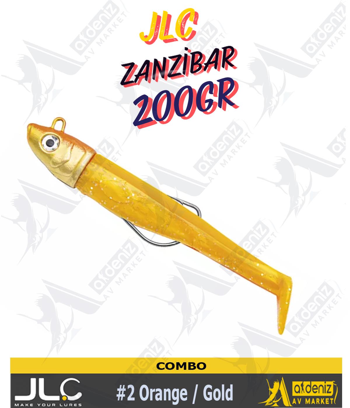 JLC Jigging A La Carta Zanzibar Combo Silikon Balık 150 mm 200 gr #2 Orange GoldJLC JİGGİNG A LA CARTA