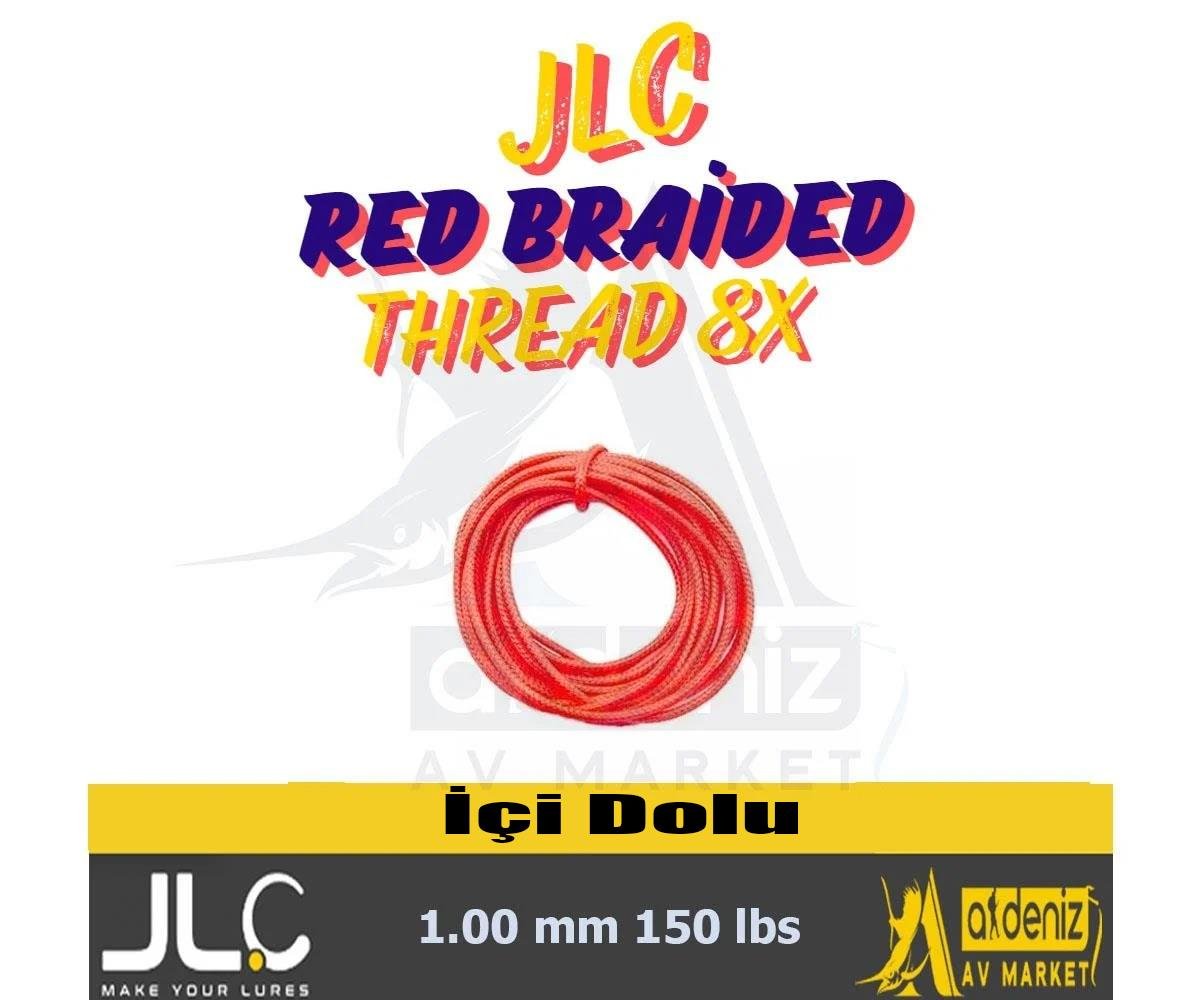 JLC Red Braided Thread 8x 3 m 1.00 mm 150 lbsJLC JİGGİNG A LA CARTA
