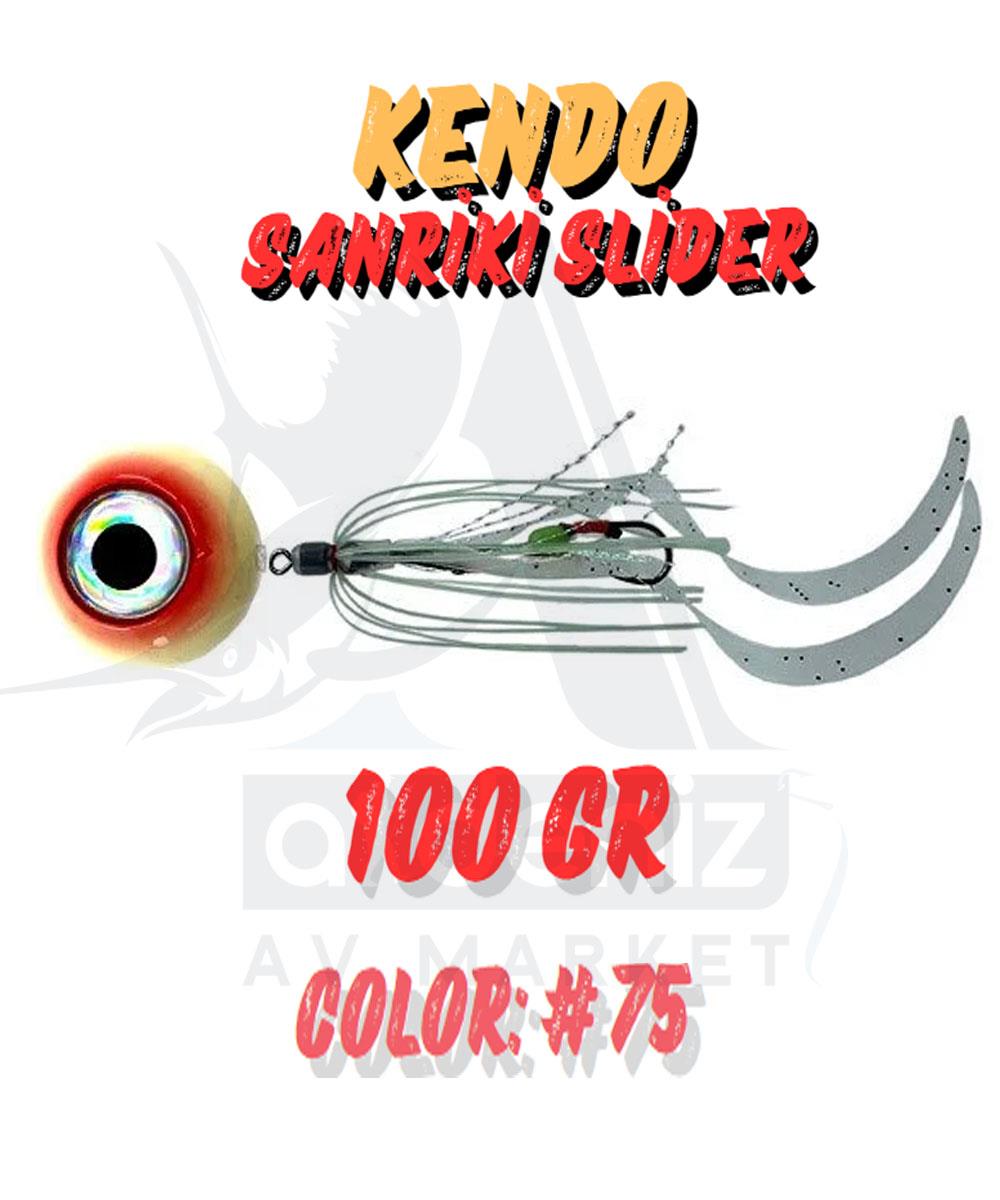 Kendo Sanriki Slider Tai Rubber Yem 100 gr Color:75KENDO