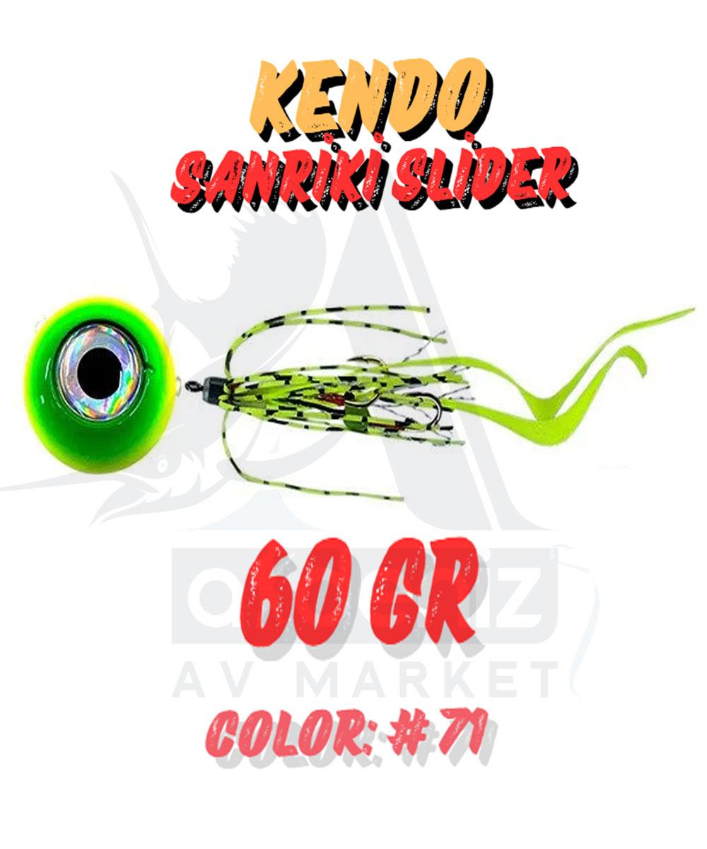 Kendo Sanriki Slider Tai Rubber Yem 60 gr Color:71KENDO