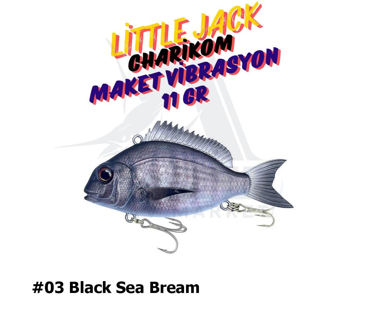 Little Jack Charikom Maket Vibrasyon Yem 50 mm 11 gr #03 Black Sea BreamLİTTLE JACK
