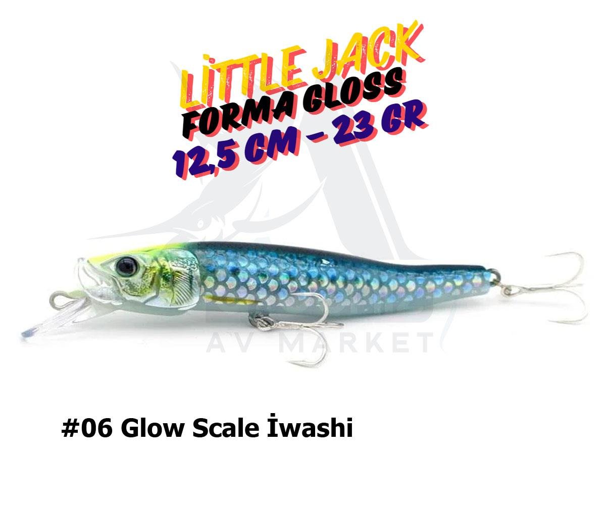 Little Jack Forma Gloss Maket Suni Yem 125 mm 23 gr  #06 Glow Scale İwashiLİTTLE JACK