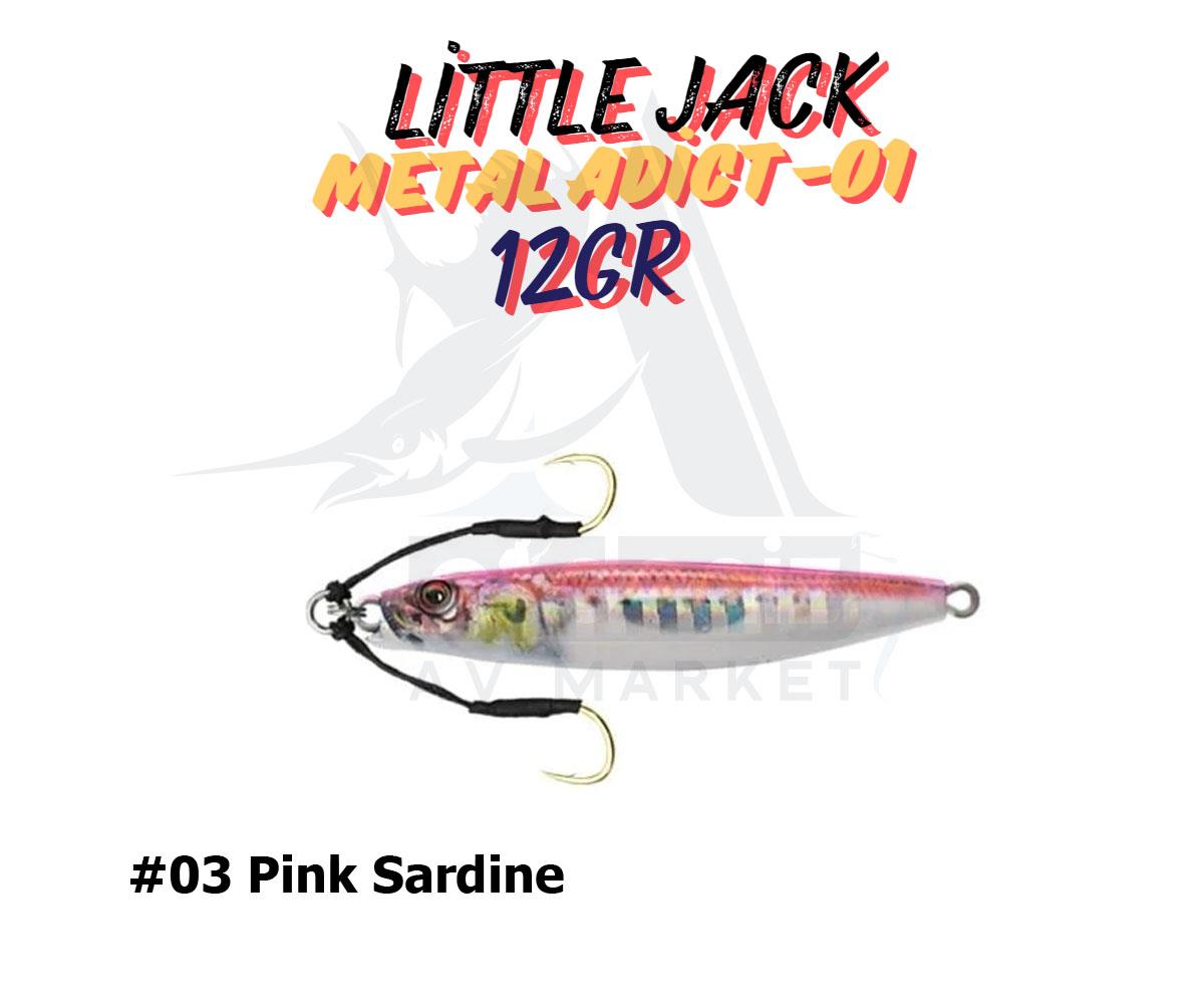 Little Jack Metal Adict-01 12 gr Jig Yem #03 Pink SardineLİTTLE JACK