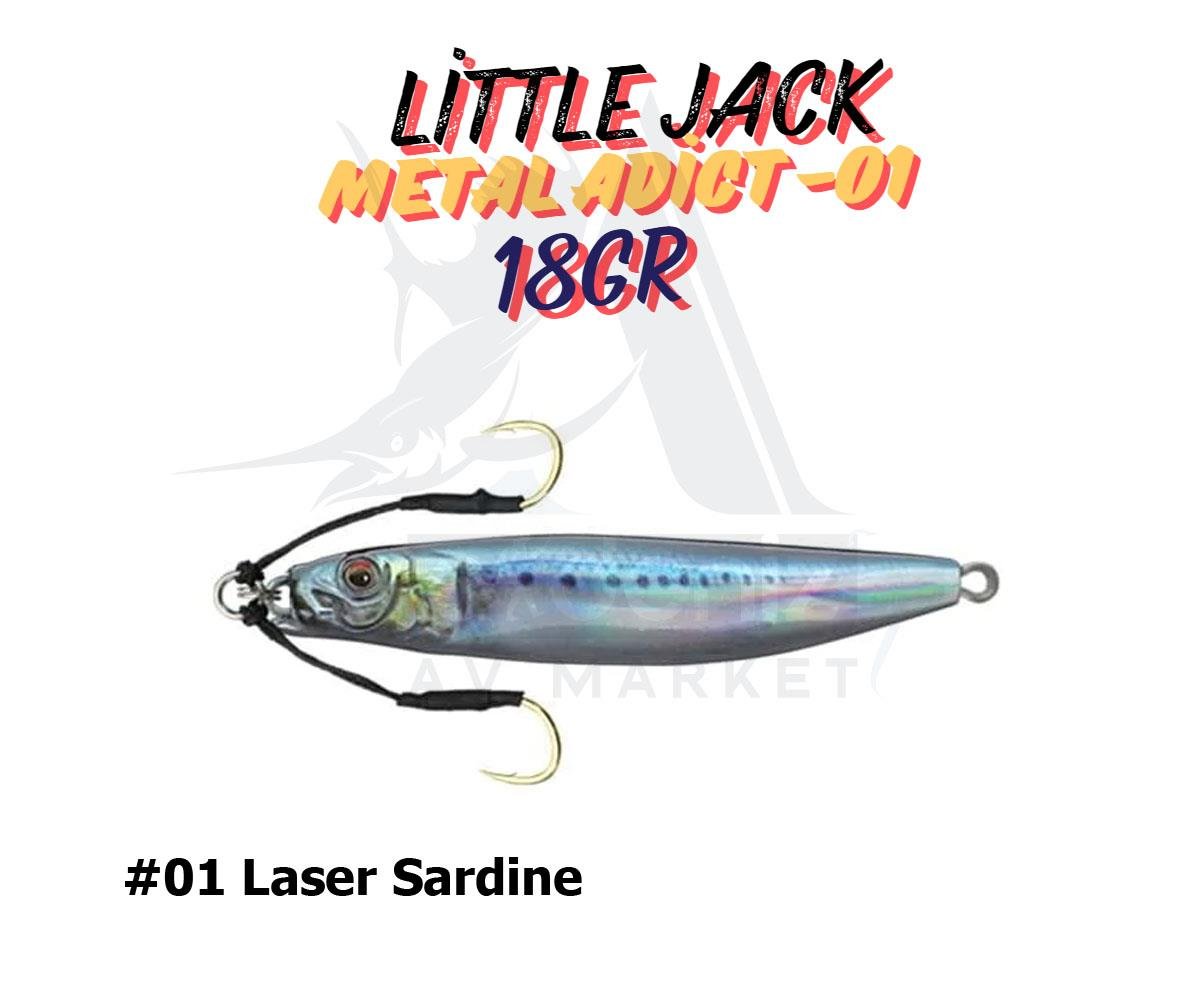 Little Jack Metal Adict-01 18 gr Jig Yem #01 Laser SardineLİTTLE JACK