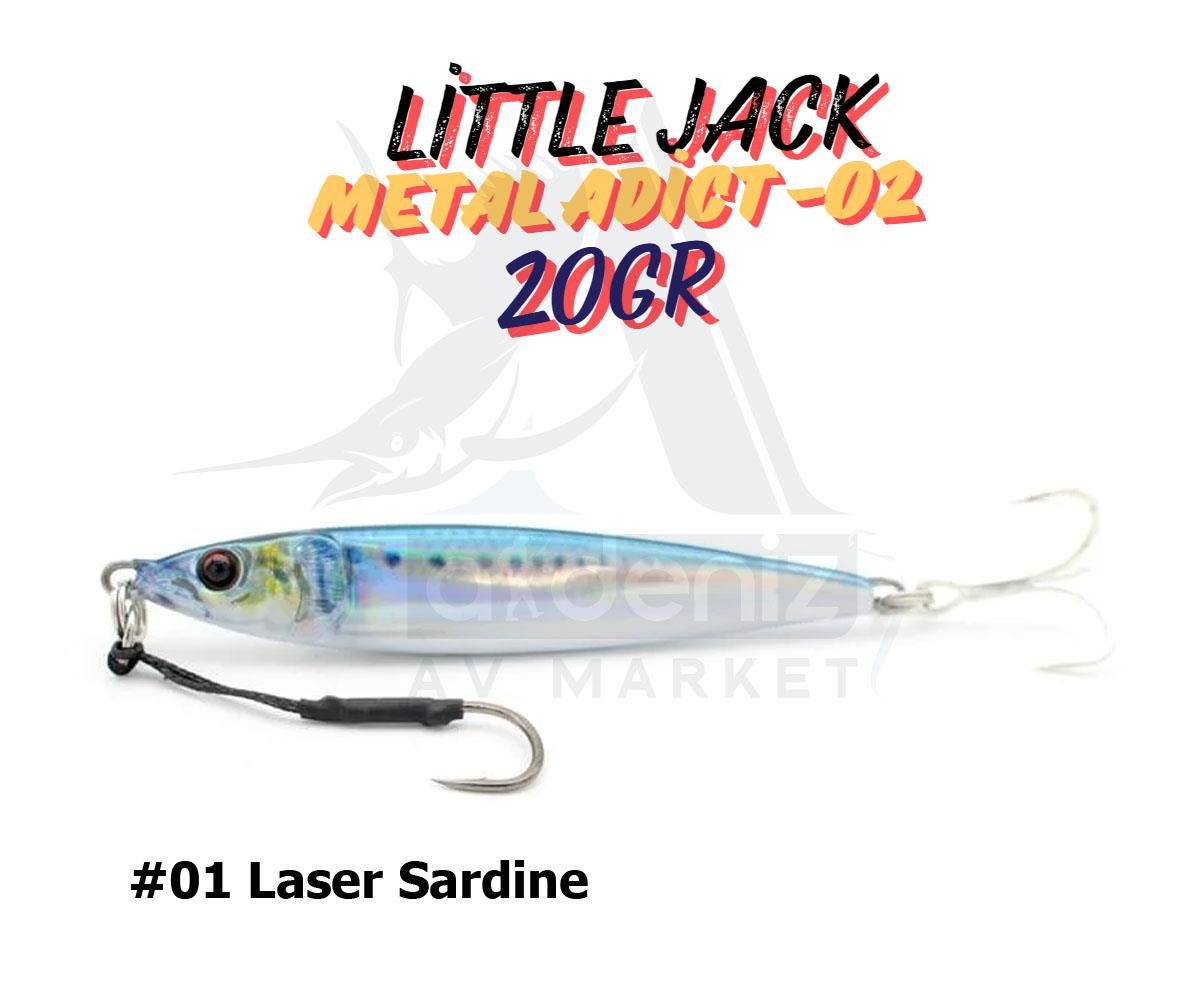 Little Jack Metal Adict-02 20 gr Jig Yem #01 Laser SardineLİTTLE JACK