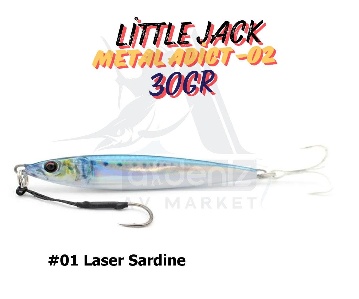 Little Jack Metal Adict-02 30 gr Jig Yem #01 Laser SardineLİTTLE JACK