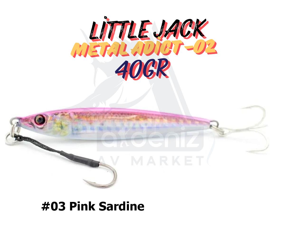 Little Jack Metal Adict-02 40 gr Jig Yem #03 Pink SardineLİTTLE JACK