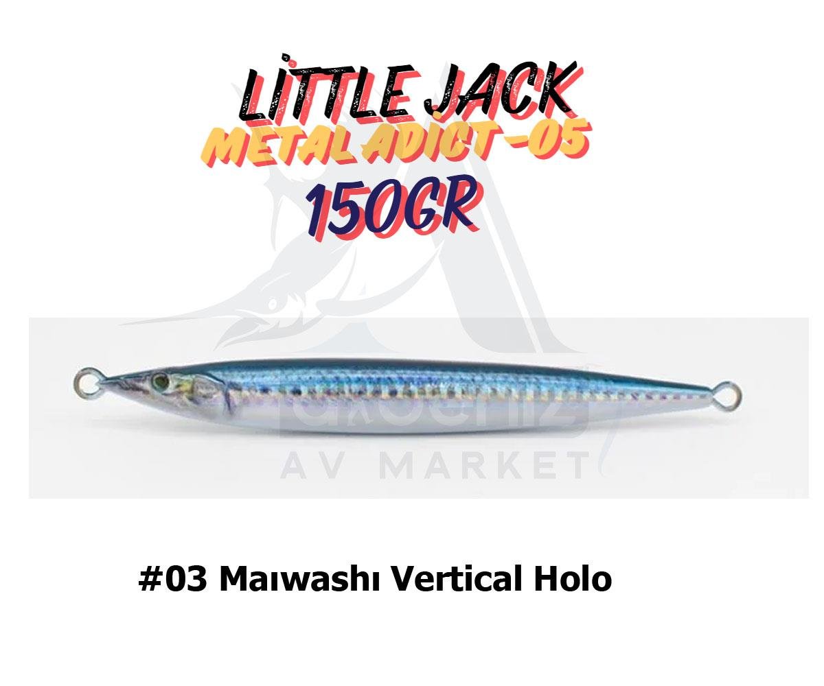 Little Jack Metal Adict-05 150 gr Jig Yem #03 Maıwashı Vertical HoloLİTTLE JACK