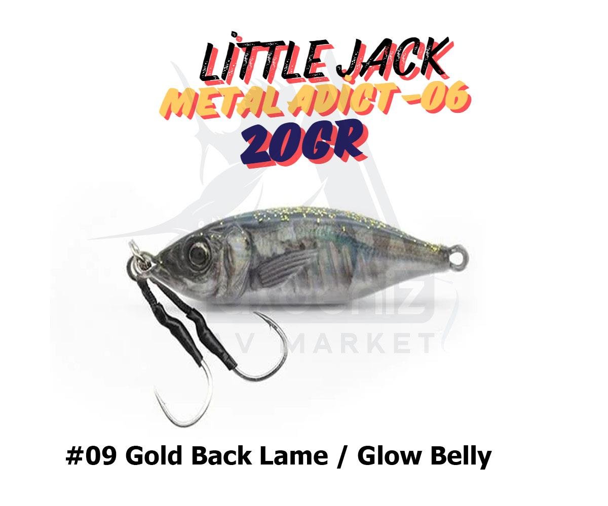 Little Jack Metal Adict-06 20 gr Jig Yem #09 Gold Back Lame / Glow BellyLİTTLE JACK