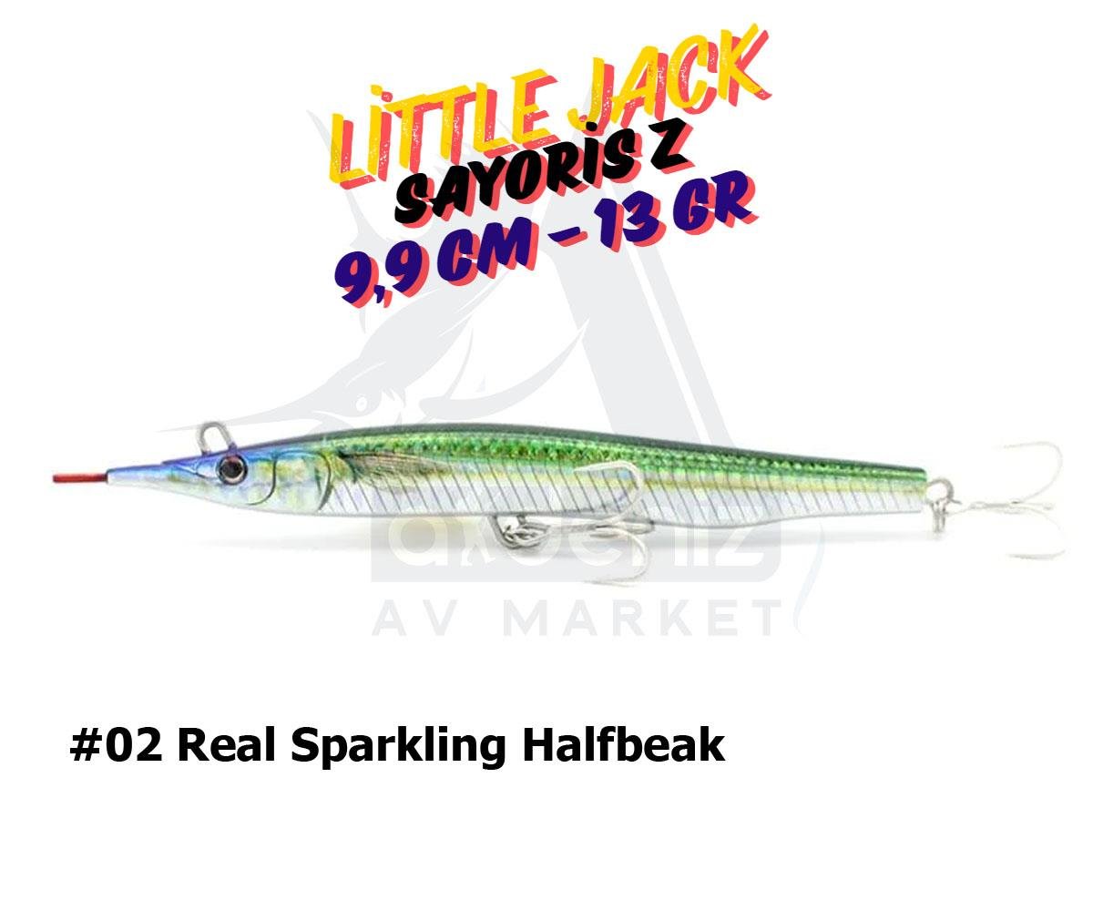 Little Jack Sayoris Z Maket Suni Yem 99 mm 13 gr #02 Real Sparkling HalfbeakLİTTLE JACK