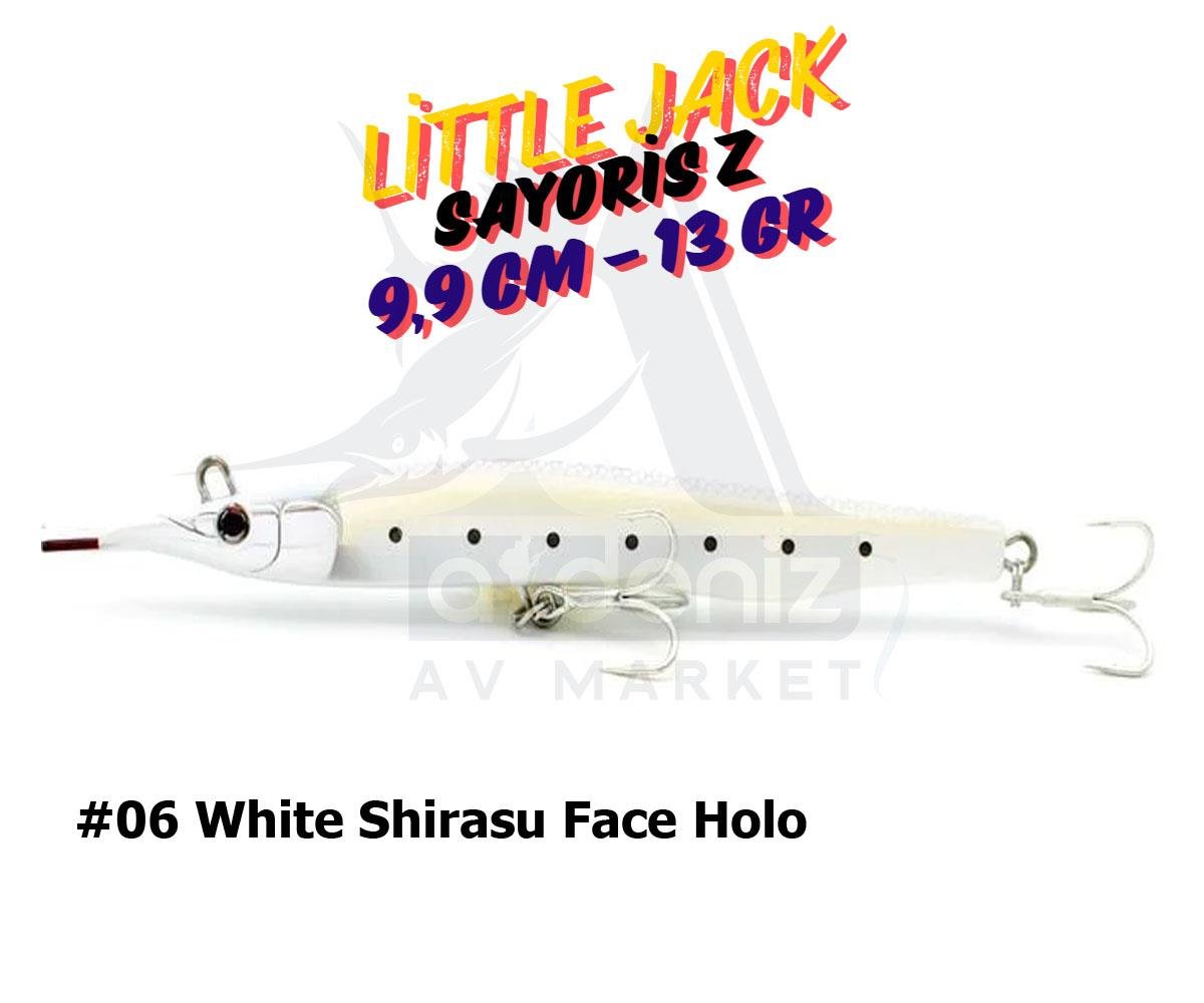 Little Jack Sayoris Z Maket Suni Yem 99 mm 13 gr #06 White Shirasu Face HoloLİTTLE JACK