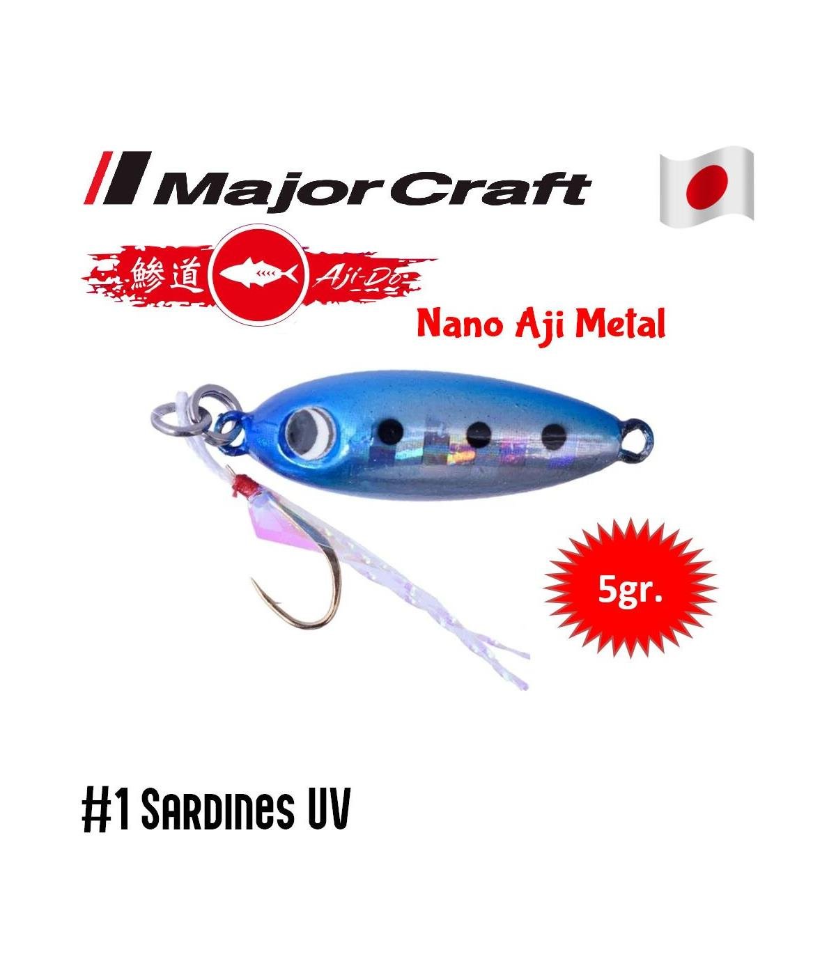 MC Major Craft AD-AJİMETAL Nano Jig Sahte Yem 5 gr #001 İWASHİMAJOR CRAFT