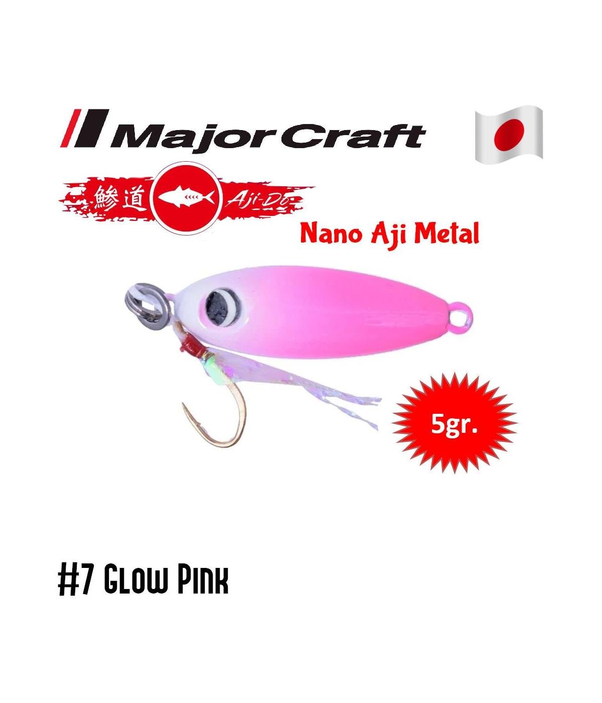 MC Major Craft AD-AJİMETAL Nano Jig Sahte Yem 5 gr #007 GLOW PİNKMAJOR CRAFT