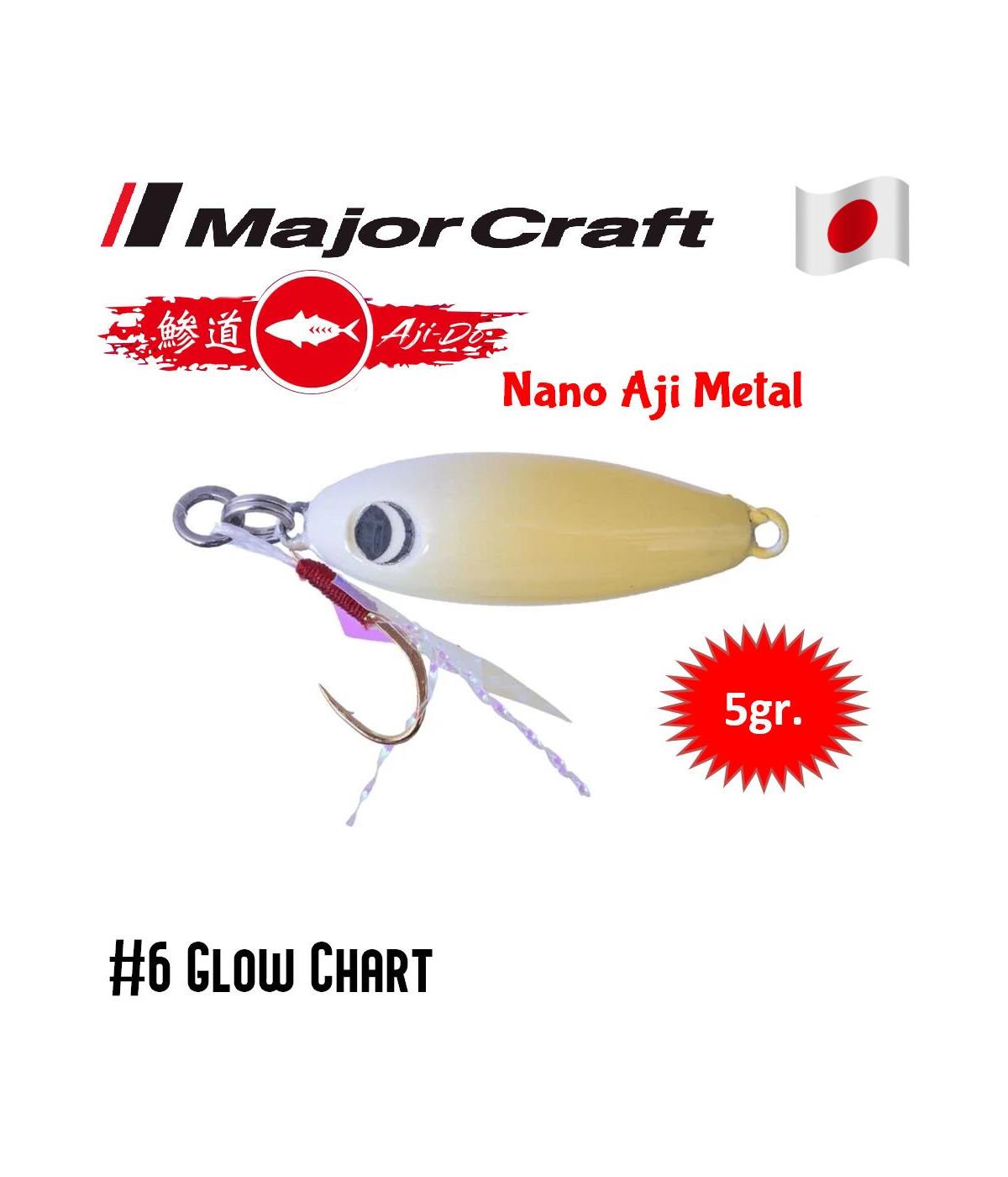 MC Major Craft AD-AJİMETAL Nano Jig Sahte Yem 5 gr #006 GLOW CHARTMAJOR CRAFT