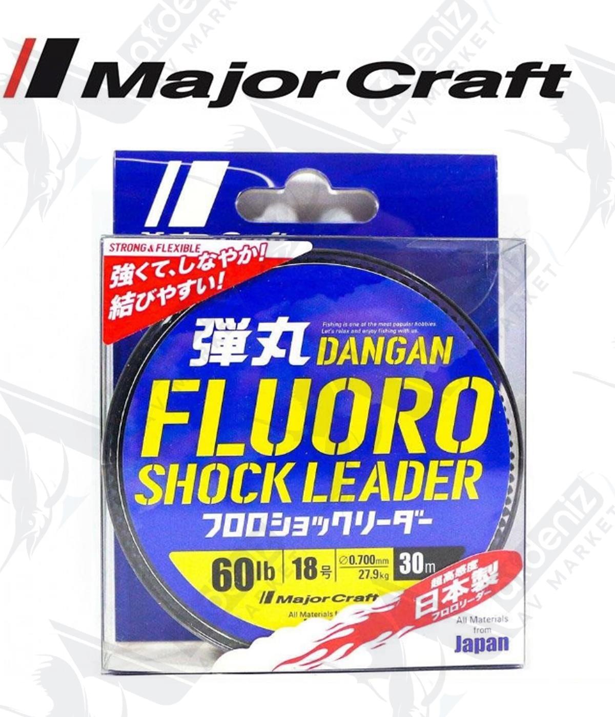 MC Major Craft Dangan Fluoro Shock Leader DFL 0.70mm 60Lb (27.9kg) Pe#18 30mtMAJOR CRAFT