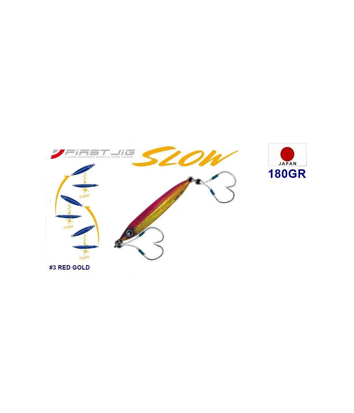 MC Major Craft First Jig Slow FJSW-180 Metal Yem 180 gr #Red Gold UV 03MAJOR CRAFT