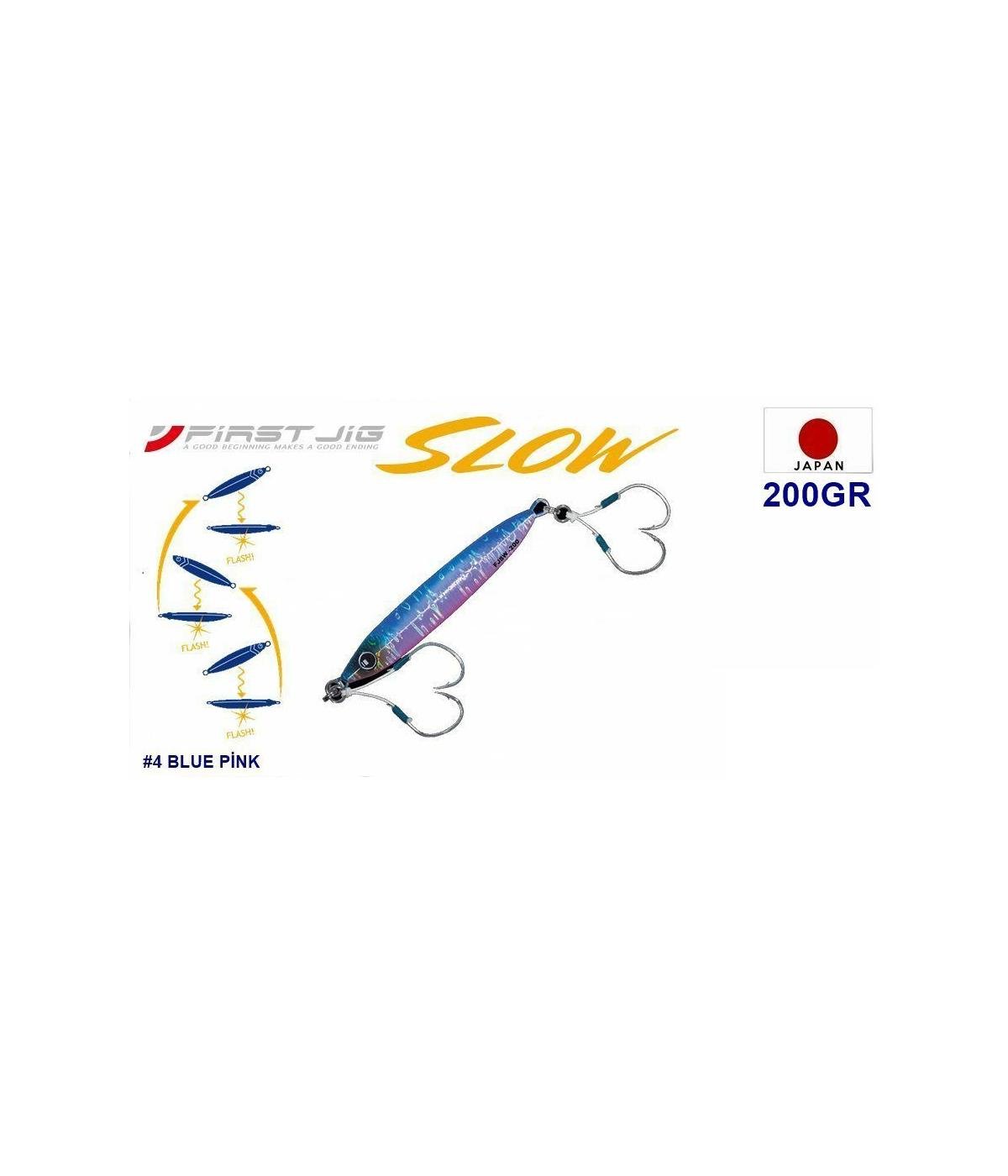 MC Major Craft First Jig Slow FJSW-200 Metal Yem 200 gr #Blue Pink UV 04MAJOR CRAFT