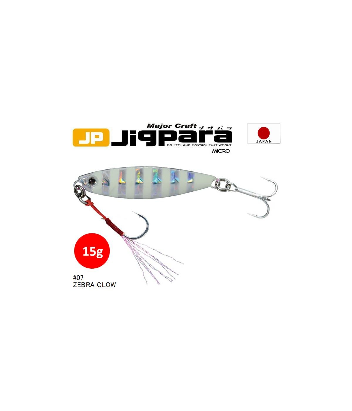 MC Major Craft Jigpara Micro JPM-15 Jig Sahte Yem 15 gr #Zebra Glow 07MAJOR CRAFT