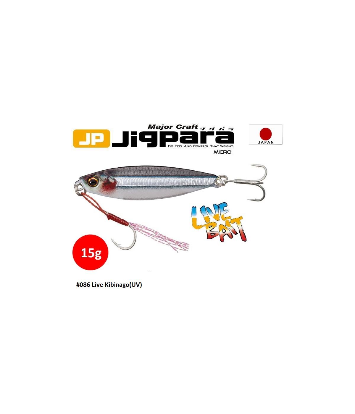 MC Major Craft Jigpara Micro JPM-15L Jig Sahte Yem 15 gr #Live Kibinago UV 86MAJOR CRAFT