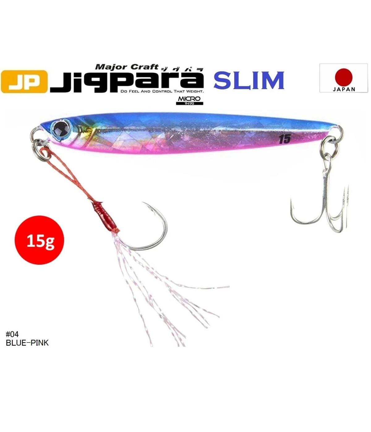 MC Major Craft Jigpara Micro Slim JPMSL-15 Jig Sahte Yem 15 gr #Blue Pink 04MAJOR CRAFT