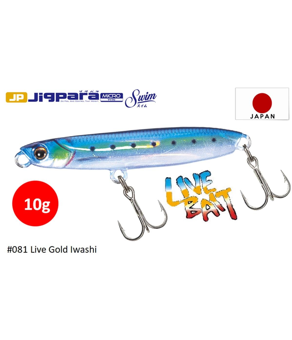 MC Major Craft Jigpara Micro Swim JPMSW-10L Jig Sahte Yem 10 gr #LİVE KİN İWASHİ UV 81MAJOR CRAFT