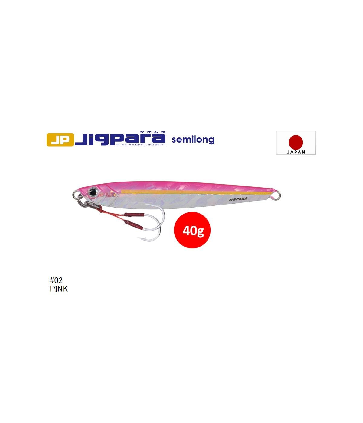 MC Major Craft Jigpara Semi Long JPSL-40 Metal Jig Yem 40 gr #Pink 02MAJOR CRAFT