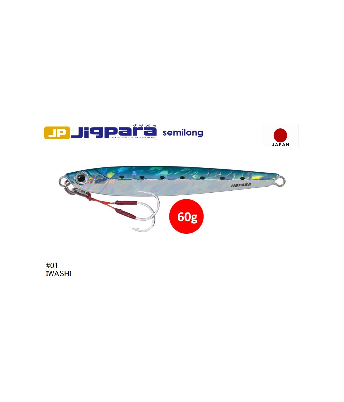 MC Major Craft Jigpara Semi Long JPSL-60 Metal Jig Yem 60 gr #İwashi 01MAJOR CRAFT