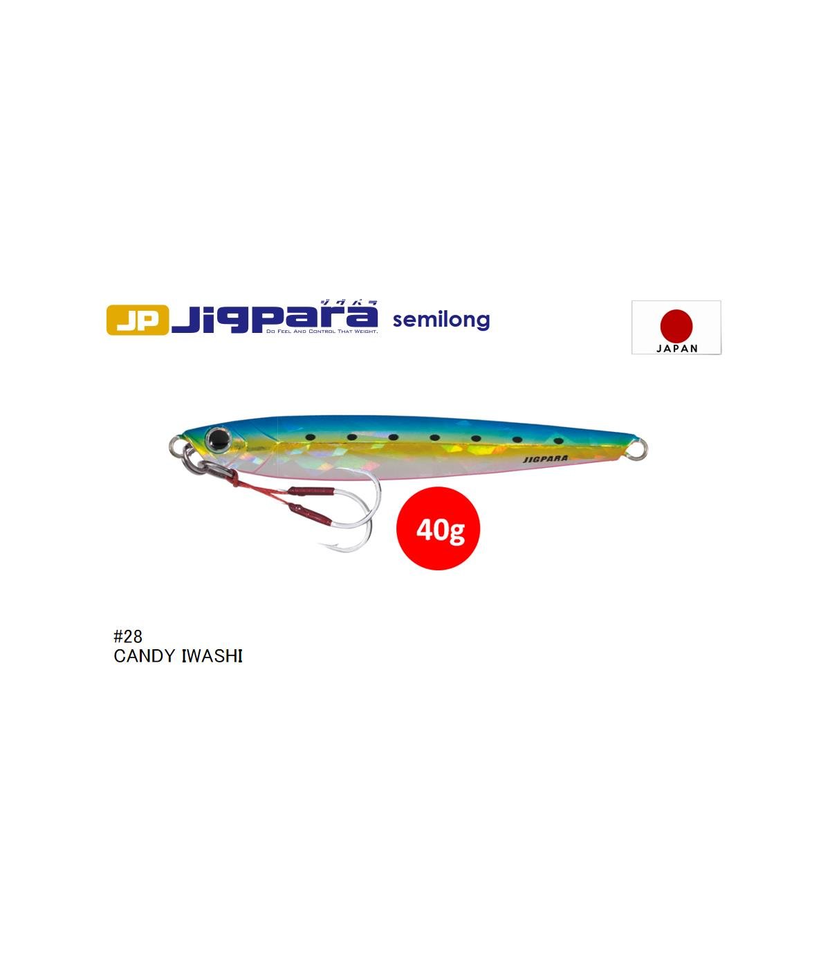 MC Major Craft Jigpara Semi Long JPSL-40 Metal Jig Yem 40 gr #Candy İwashi 28MAJOR CRAFT
