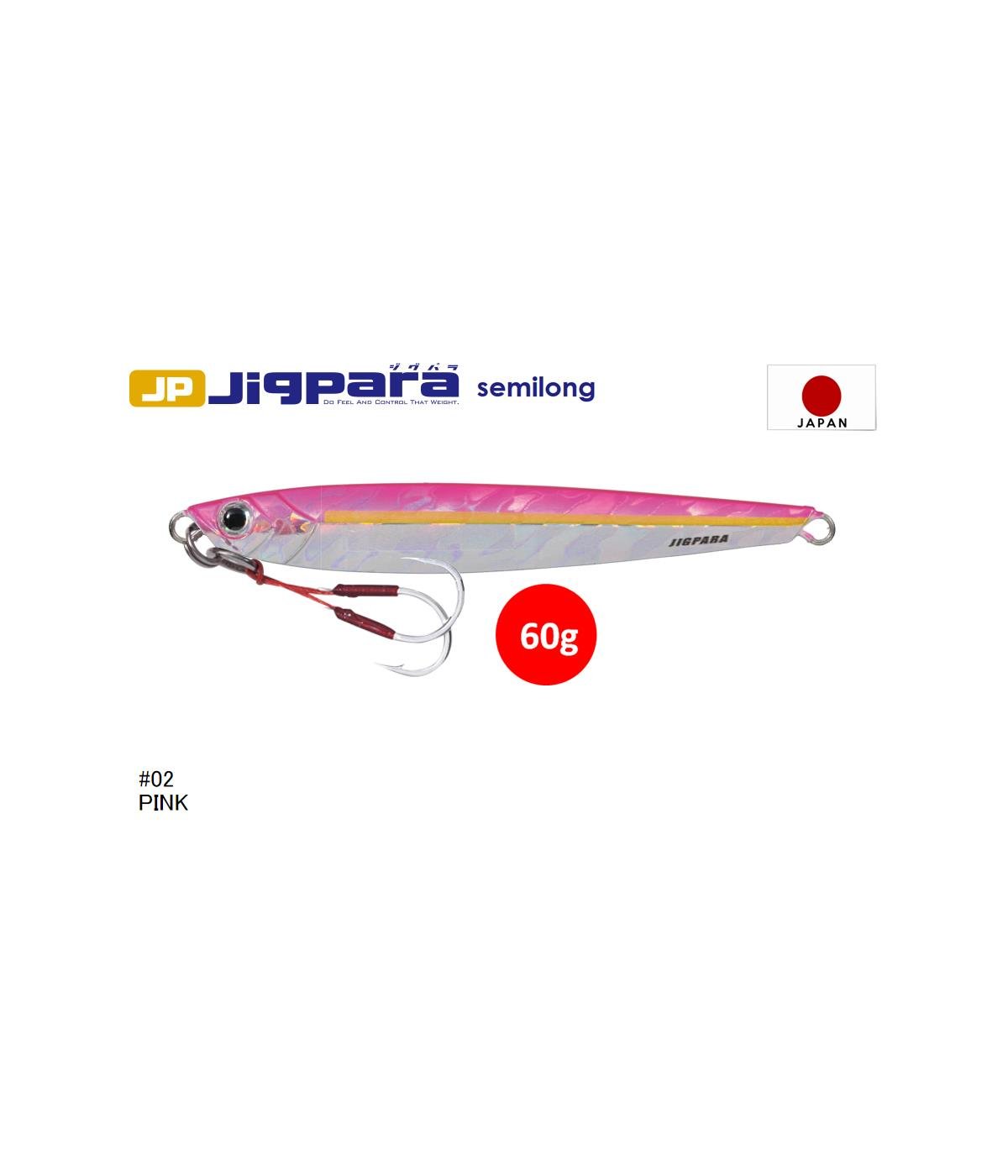 MC Major Craft Jigpara Semi Long JPSL-60 Metal Jig Yem 60 gr #Pink 02MAJOR CRAFT
