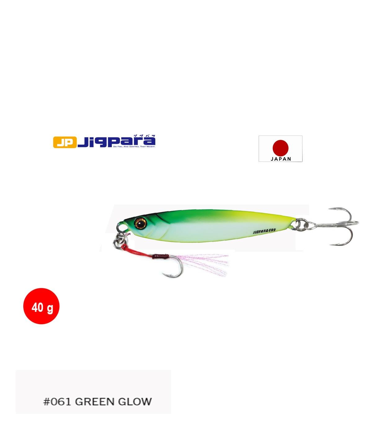 MC Major Craft Jigpara Short JPS-40 Metal Jig Yem 40 gr #Green Glow 61MAJOR CRAFT